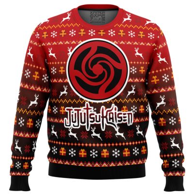 Bottons Symbol Jujutsu Kaisen men sweatshirt FRONT mockup - Jujutsu Kaisen EU Store