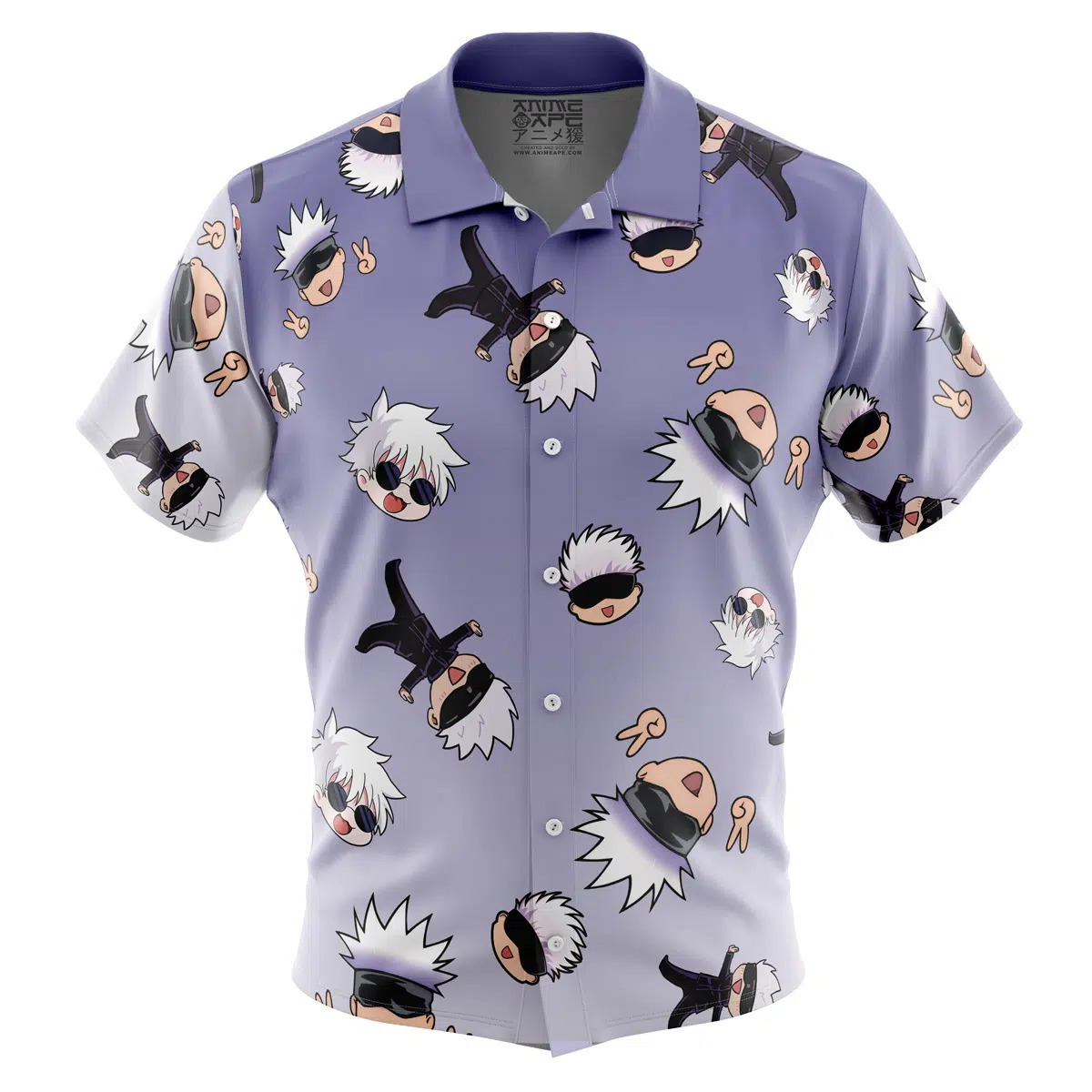 Button Up Hawaiian Shirt front new 75 - Jujutsu Kaisen EU Store