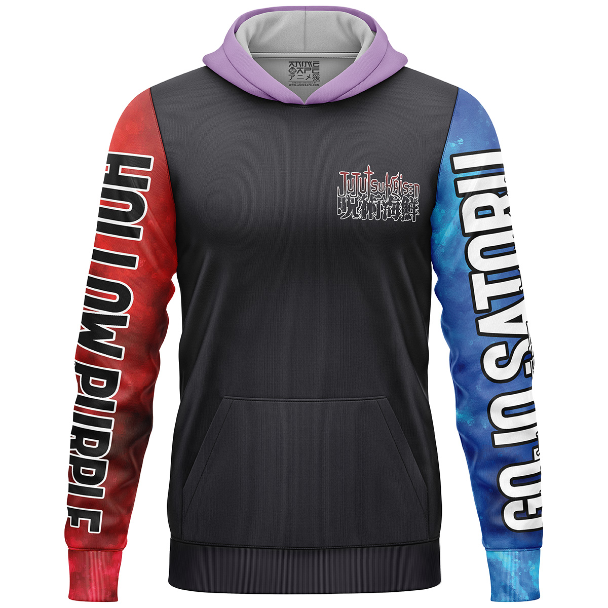 Satoru-Gojo-Hollow-Purple-Jujutsu-Kaisen-Streetwear_Lightweight-Hoodie-FRONT-mockup Satoru Gojo Hollow Purple Jujutsu Kaisen Streetwear Lightweight Hoodie FRONT mockup - Jujutsu Kaisen EU Store