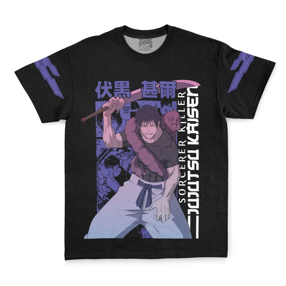 Toji Fushiguro Sorcerer Killer Jujutsu Kaisen Streetwear T Shirt FRONT - Jujutsu Kaisen EU Store