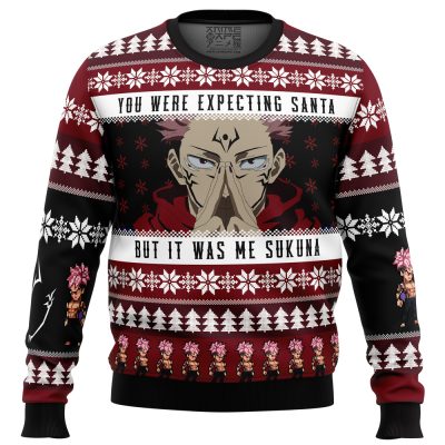 You Were Expecting Santa Sukuna Jujutsu Kaisen men sweatshirt FRONT mockup - Jujutsu Kaisen EU Store