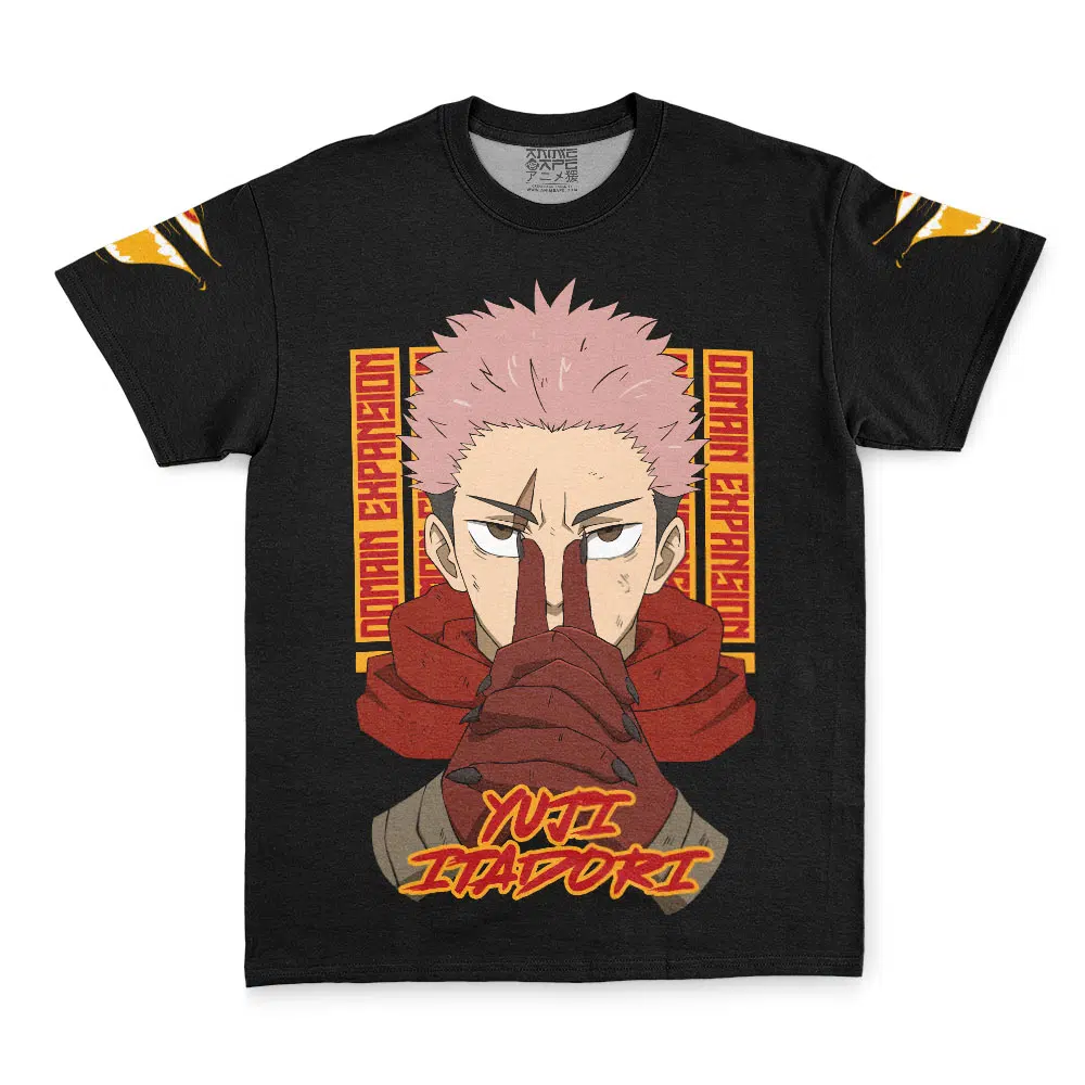 Yuji Itadori Domain JJK Streetwear T Shirt FRONT - Jujutsu Kaisen EU Store