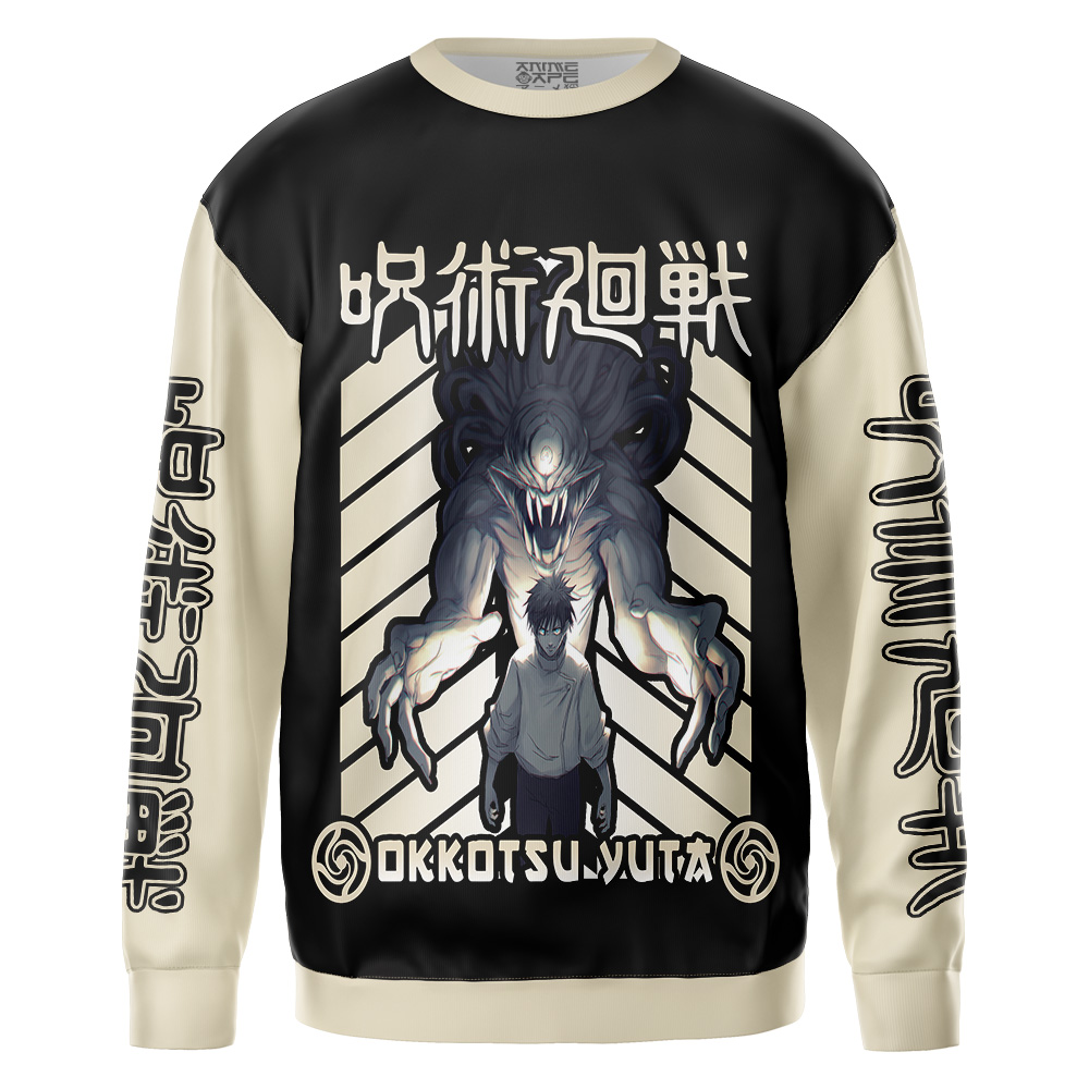 Yuta-Okkotsu-Jujutsu-Kaisen_Streetwear-Sweatshirt-FRONT-Mockup Yuta Okkotsu Jujutsu Kaisen Streetwear Sweatshirt FRONT Mockup - Jujutsu Kaisen EU Store