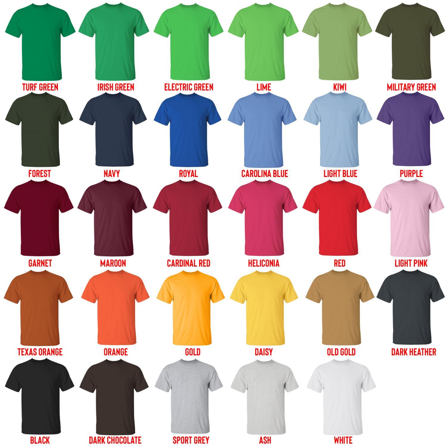 t shirt color chart 22 - Jujutsu Kaisen EU Store