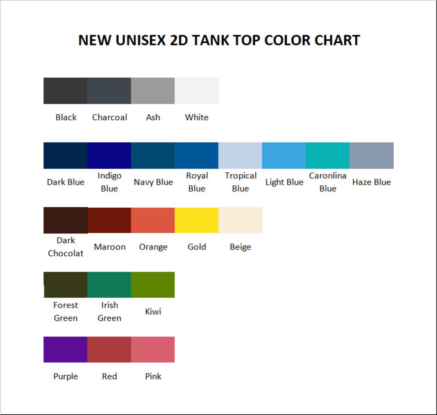 tank top color chart 39 - Jujutsu Kaisen EU Store