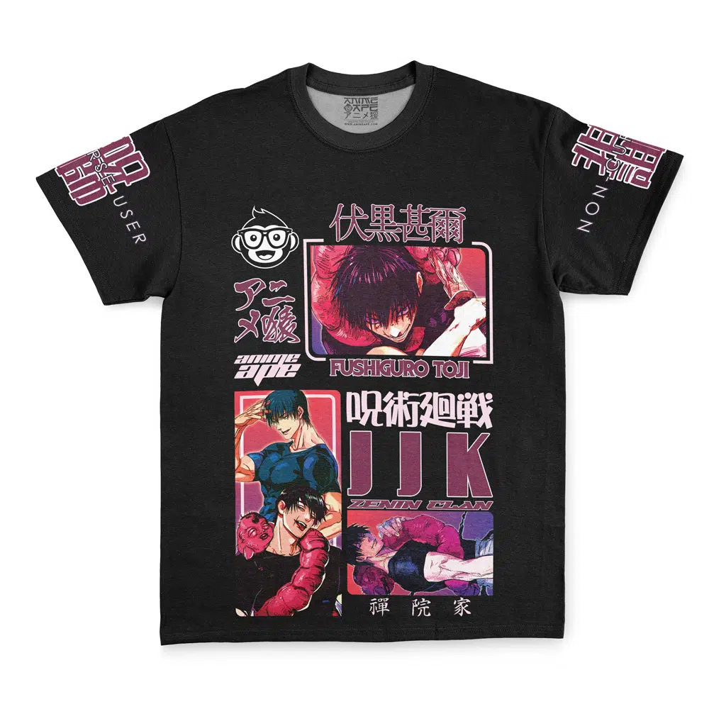 toji-Streetwear-T-Shirt-Front-1 toji Streetwear T Shirt Front 1 - Jujutsu Kaisen EU Store