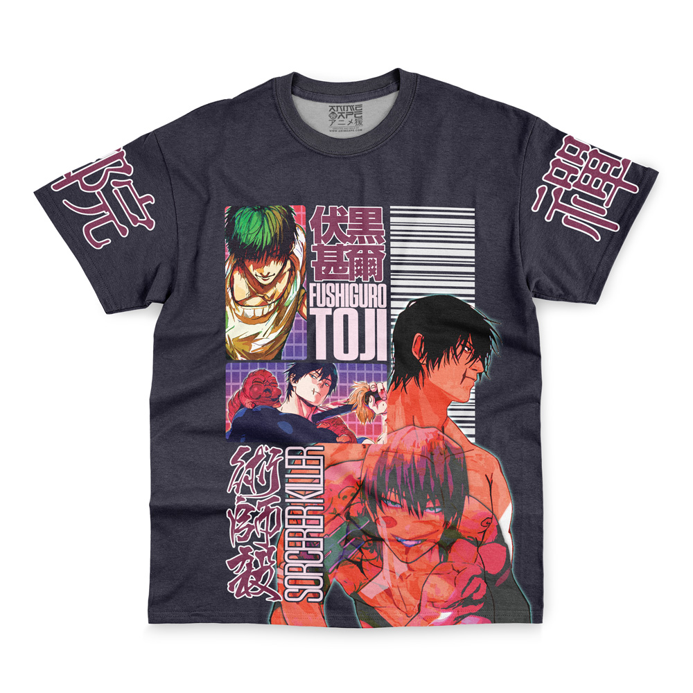 toji-Streetwear-T-Shirt-Front-wrinkly toji Streetwear T Shirt Front wrinkly - Jujutsu Kaisen EU Store