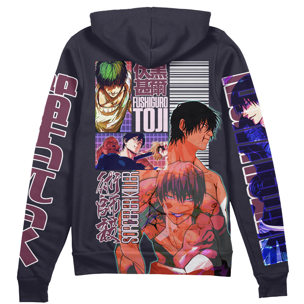 toji-Zip-Hoodie-Back-Mockup toji Zip Hoodie Back Mockup - Jujutsu Kaisen EU Store