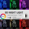Jujutsu Kaisen Fushiguro Megumi Led 3D Night Light Anime Fingure for Bedroom Decor Child Kids Gift 1 - Jujutsu Kaisen EU Store