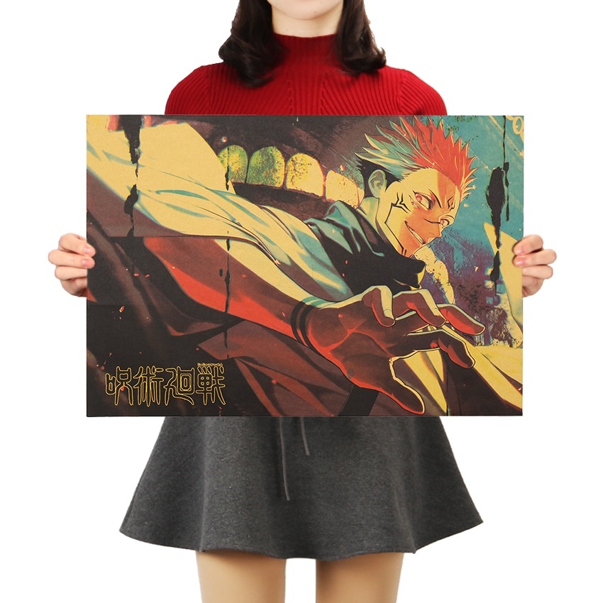 TIE-LER-Anime-Jujutsu-Kaisen-Posters-Kraft-Paper-Vintage-Poster-Wall-Sticker-Art-Painting-Study-Home-6.jpg TIE LER Anime Jujutsu Kaisen Posters Kraft Paper Vintage Poster Wall Sticker Art Painting Study Home 6 - Jujutsu Kaisen EU Store
