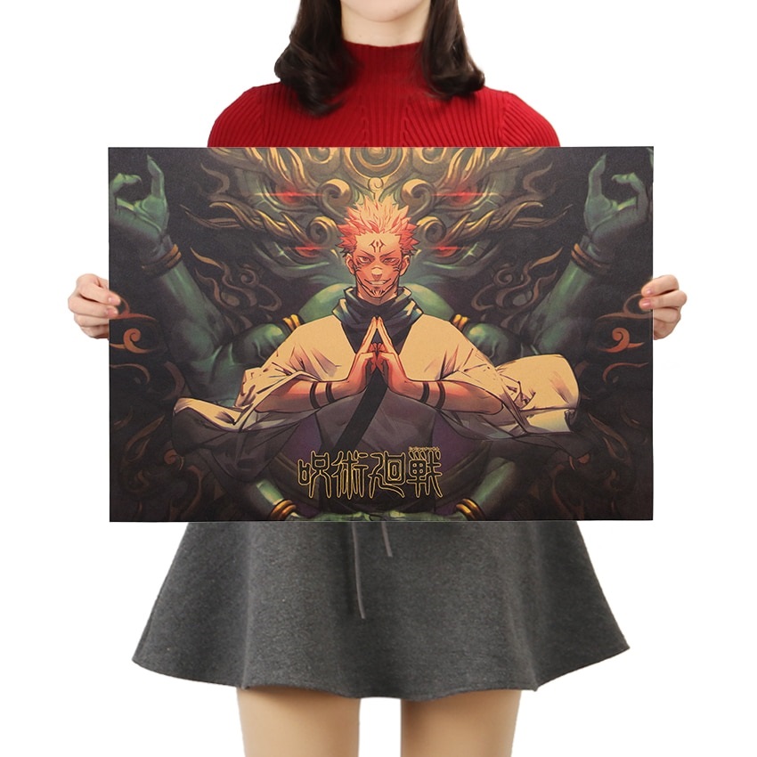 TIE-LER-Jujutsu-Kaisen-Kraft-Paper-Series-Bar-Cafe-Decorative-Painting-Kraft-Paper-Wall-Sticker-Interior-6.jpg TIE LER Jujutsu Kaisen Kraft Paper Series Bar Cafe Decorative Painting Kraft Paper Wall Sticker Interior 6 - Jujutsu Kaisen EU Store