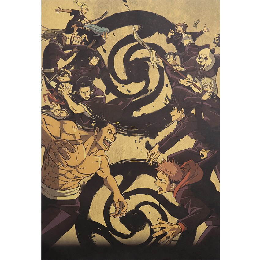 TIE-LER-Kraft-Paper-Vintage-Posters-Japanese-Classic-Anime-Jujutsu-Kaisen-Anime-Poster-Home-Room-Art-1.jpg TIE LER Kraft Paper Vintage Posters Japanese Classic Anime Jujutsu Kaisen Anime Poster Home Room Art 1 - Jujutsu Kaisen EU Store