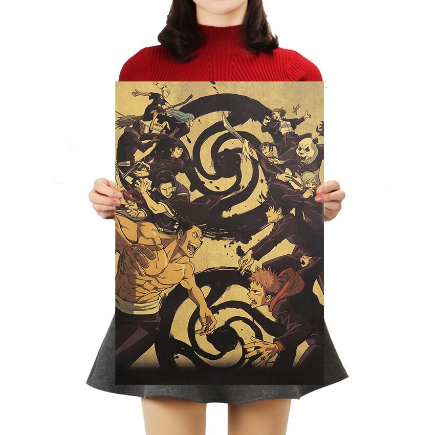 TIE-LER-Kraft-Paper-Vintage-Posters-Japanese-Classic-Anime-Jujutsu-Kaisen-Anime-Poster-Home-Room-Art-6.jpg TIE LER Kraft Paper Vintage Posters Japanese Classic Anime Jujutsu Kaisen Anime Poster Home Room Art 6 - Jujutsu Kaisen EU Store